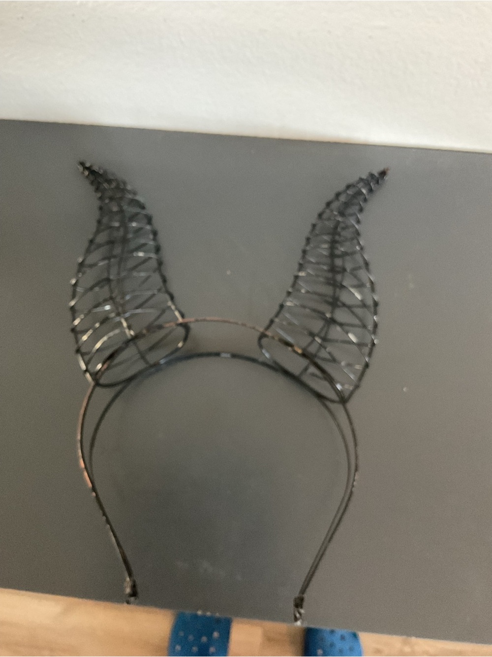 Hot Topic Black Wire Devil Horn Headband